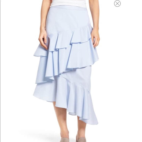 Chelsea28 (Nordstrom) midi asymmetrical skirt - Picture 1 of 5